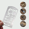 22-in-1 Survival Fishing Gear Card • Stainless Steel Emergency Tool