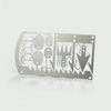 22-in-1 Survival Fishing Gear Card • Stainless Steel Emergency Tool