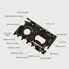 Stainless Steel Pocket Tool Card • 11-in-1 Survival Multitool