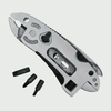 Compact Adjustable Wrench Multitool • Stainless Steel