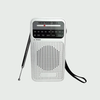 Portable AM/FM Pocket Radio – Battery Powered Backup