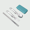 Portable Folding Stainless Steel Cutlery Set (3 Pieces)
